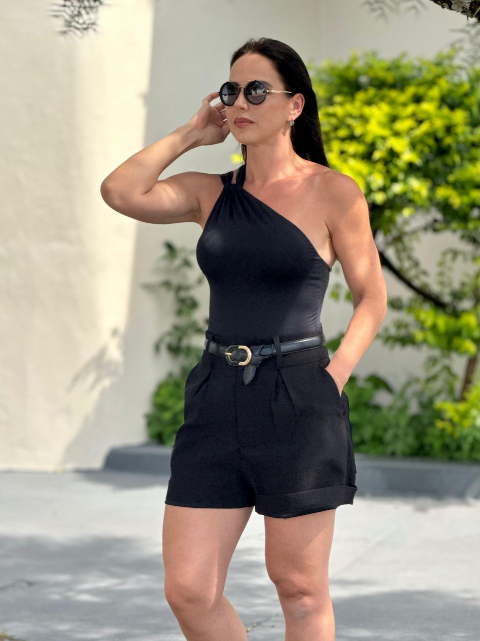 Short Alfaiataria Preto Nati