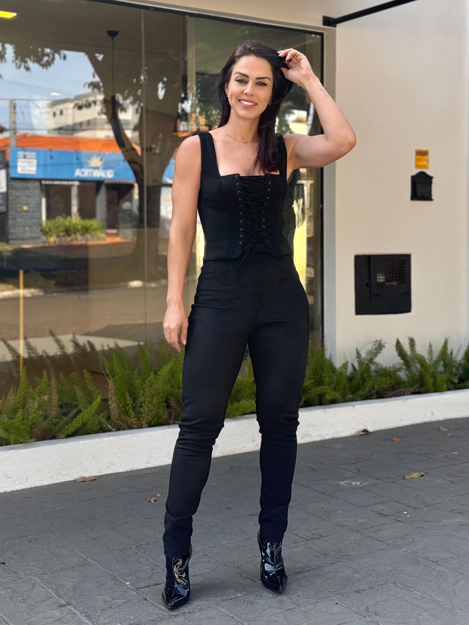 Corset Suede Elizabeth Preto