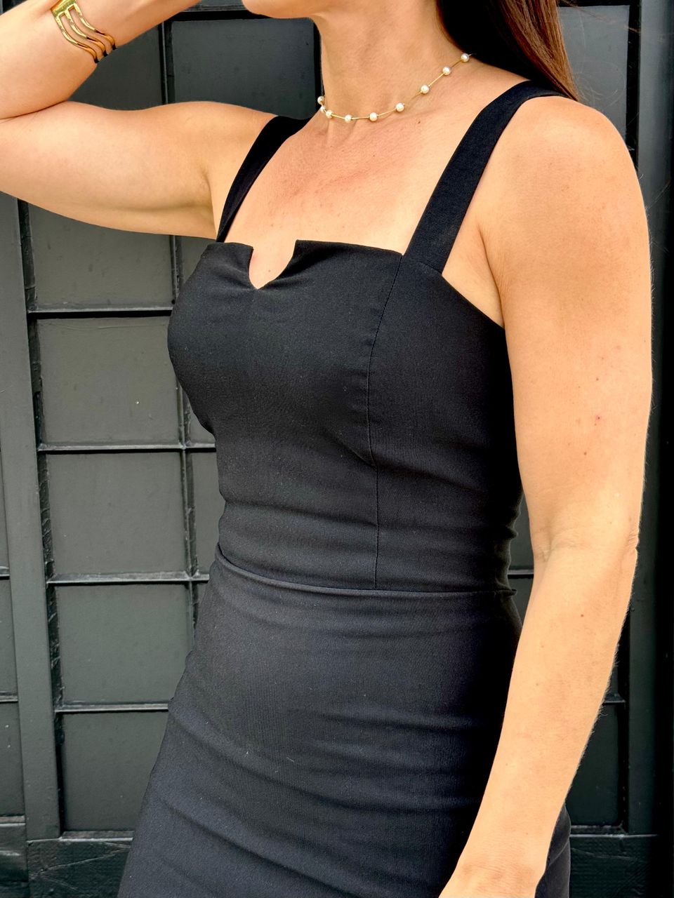 Vestido Midi Carolina Preto
