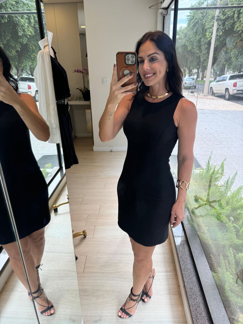 Vestido Tubinho Alfaiataria Chloé Preto