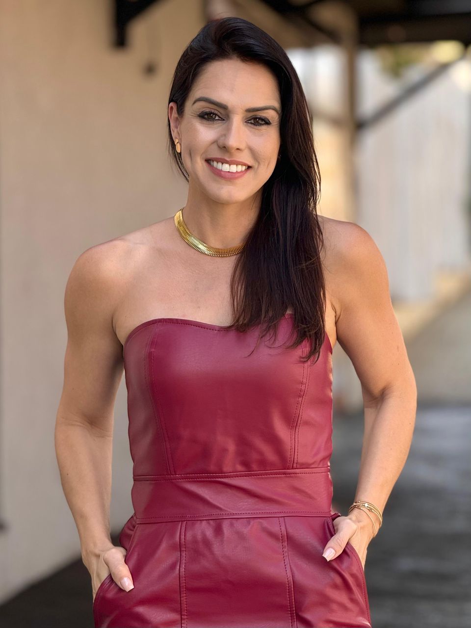 Vestido Tomara que Caia Courino Dri Cabernet