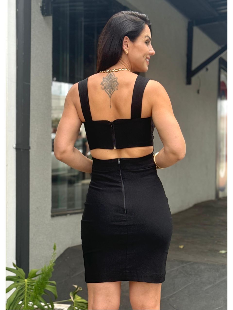 Vestido Curto Preto Eleonora