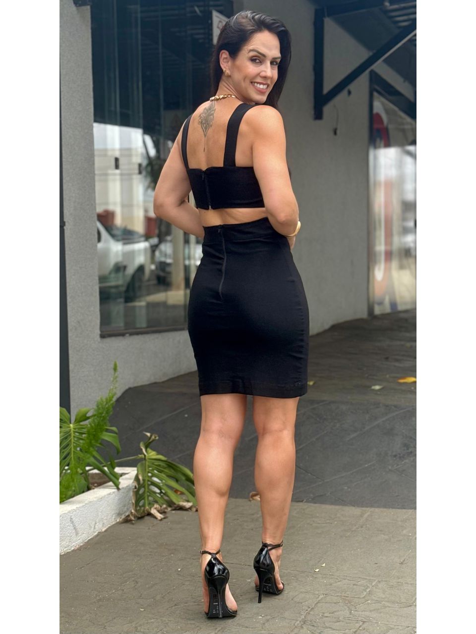 Vestido Curto Preto Eleonora