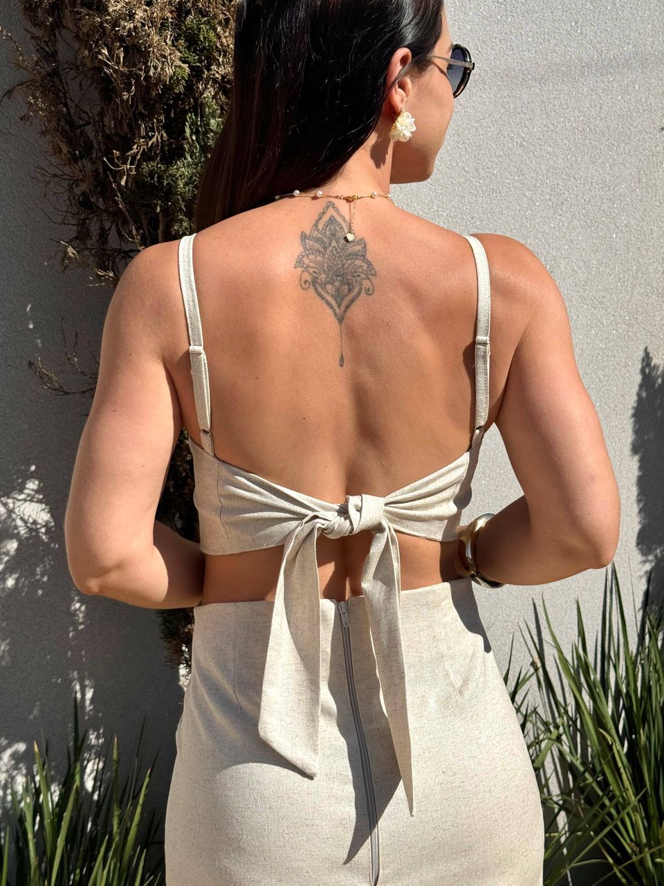 Vestido Linho Eloise Cru Natural