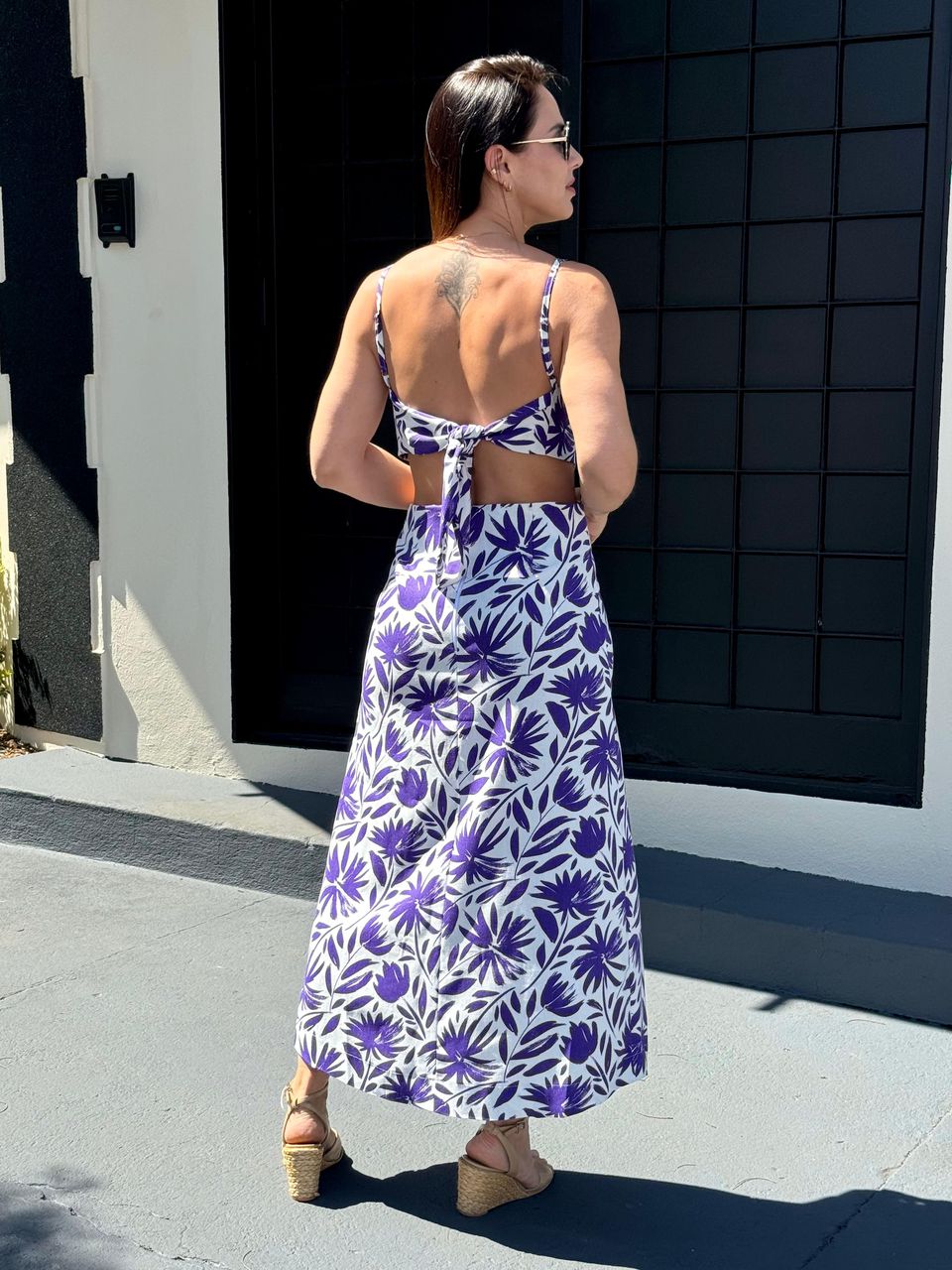 Vestido Linho Eloise Estampa Floral