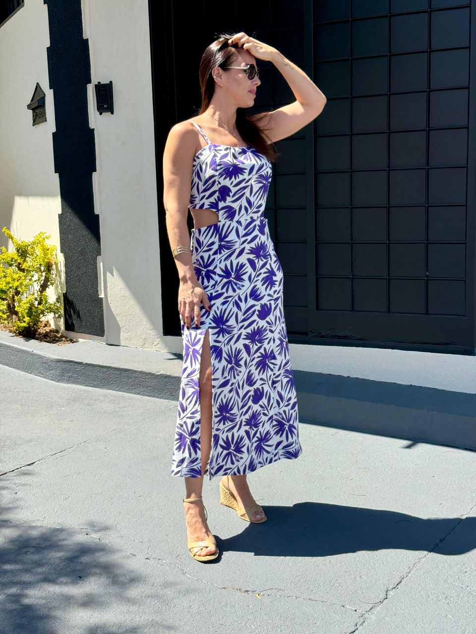 Vestido Linho Eloise Estampa Floral - Arpaia