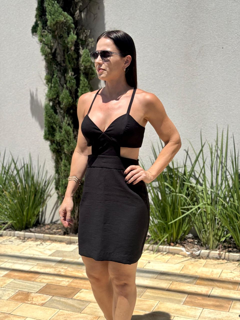 Vestido Curto Fiorella Preto - Arpaia