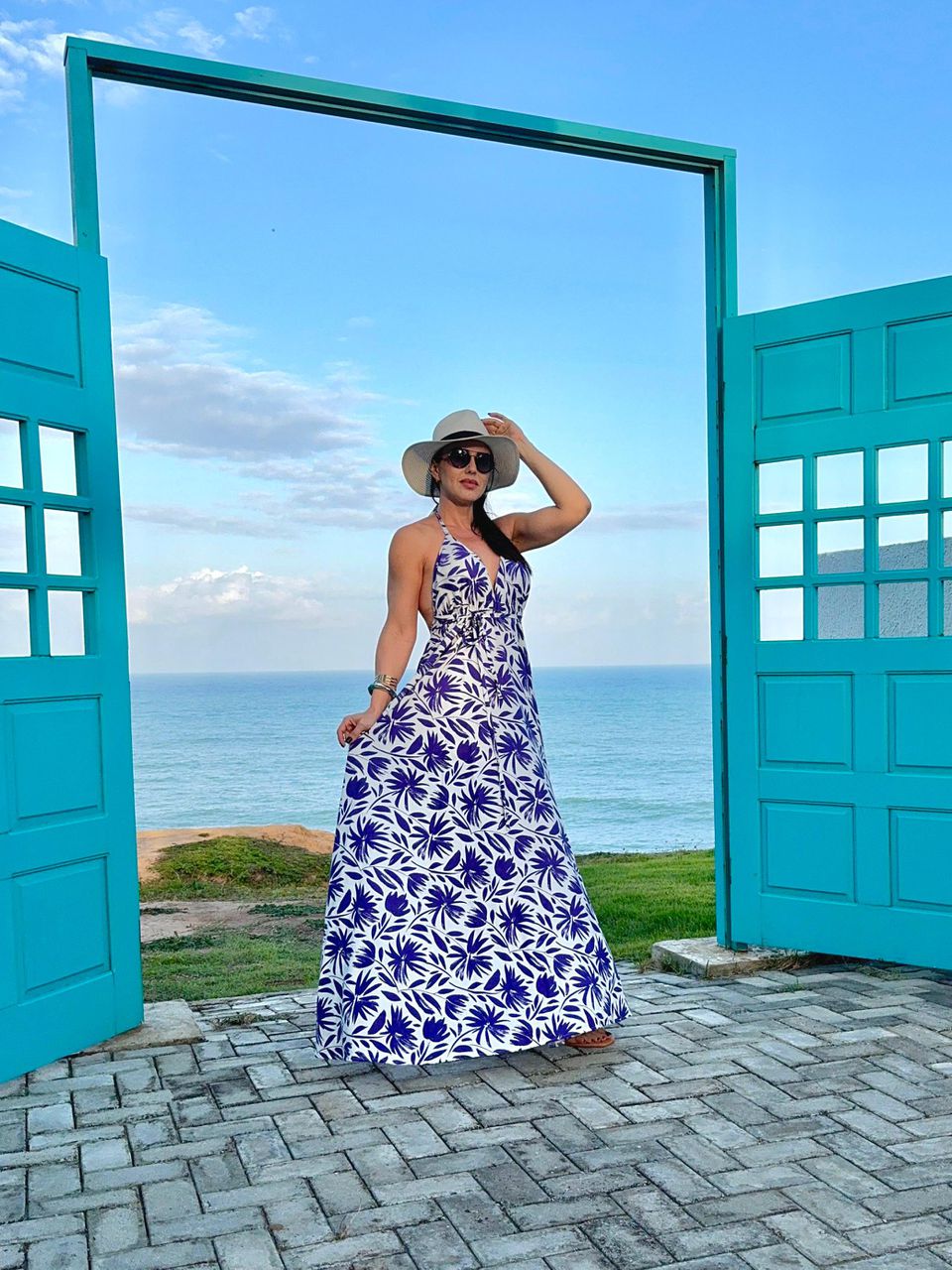 Vestido Linho Estampado Flora - Arpaia