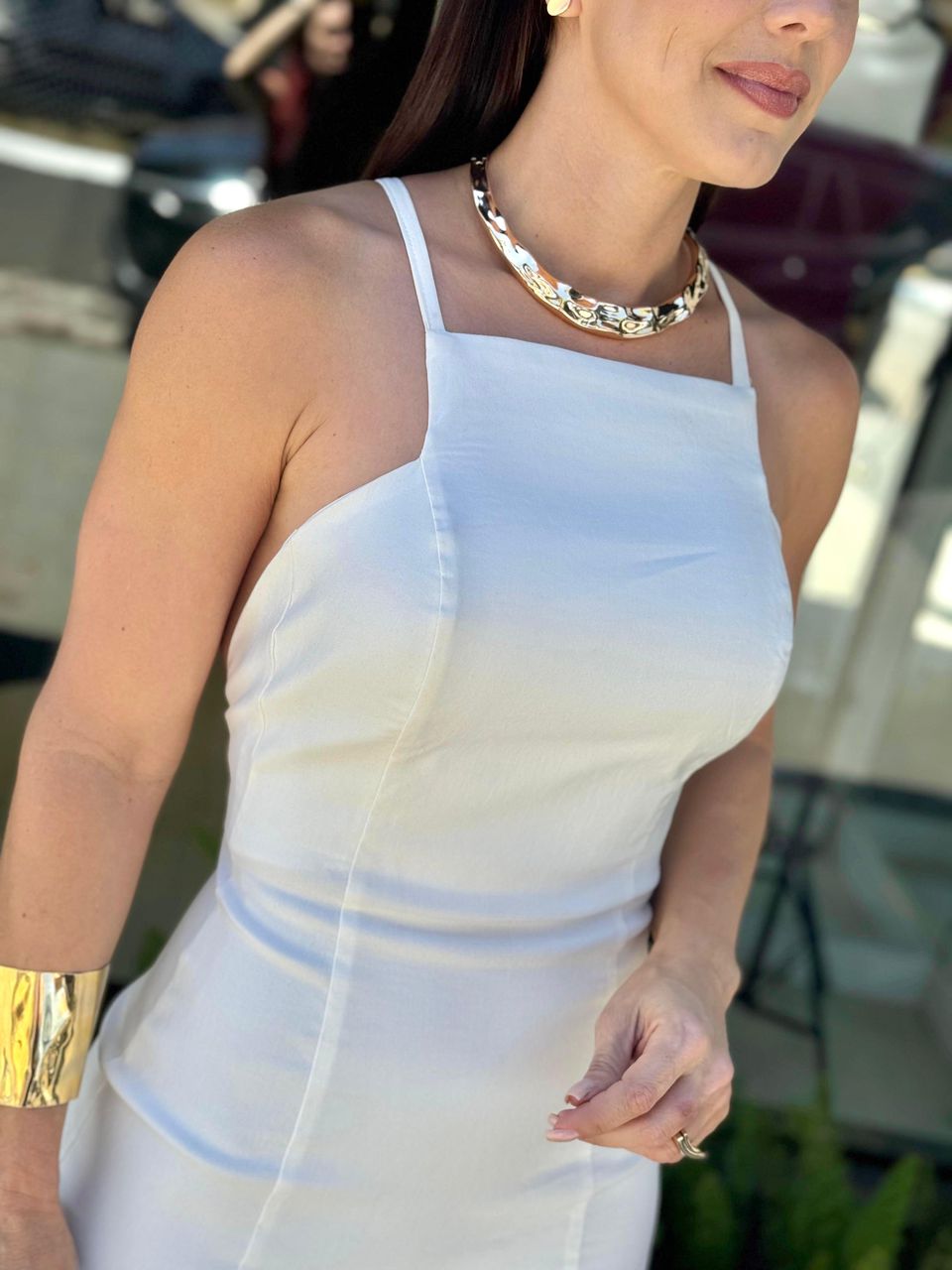 Vestido Midi Genebra Off White