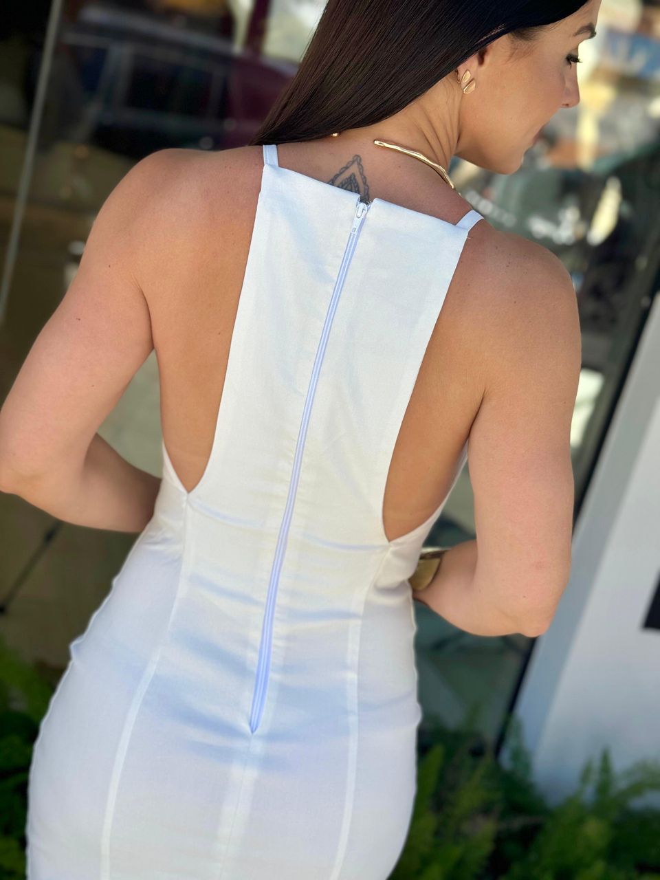 Vestido Midi Genebra Off White