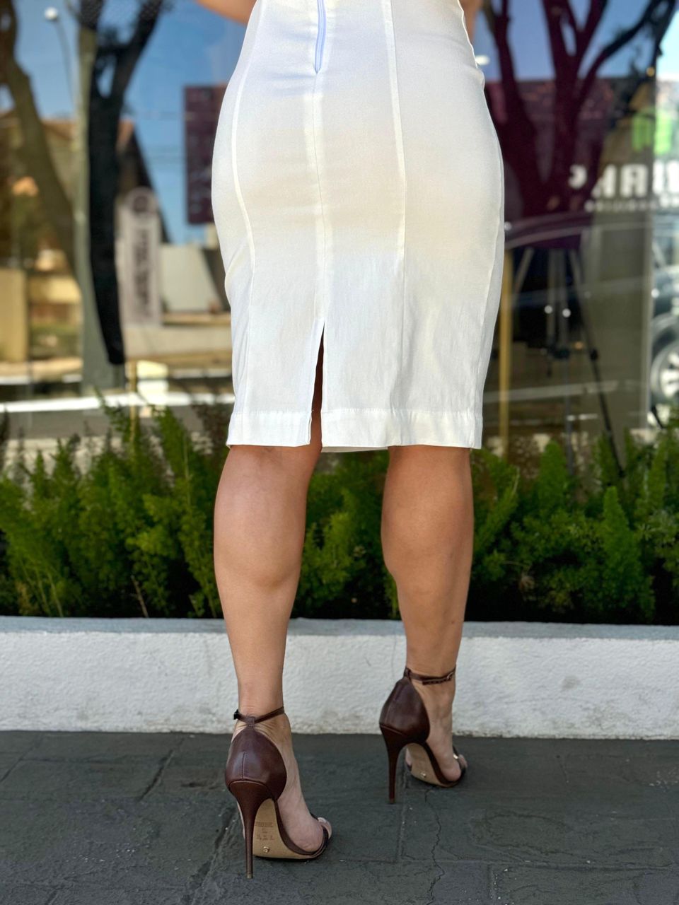 Vestido Midi Genebra Off White