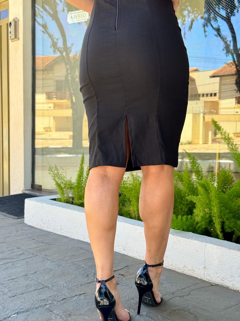 Vestido Genebra Preto Liso