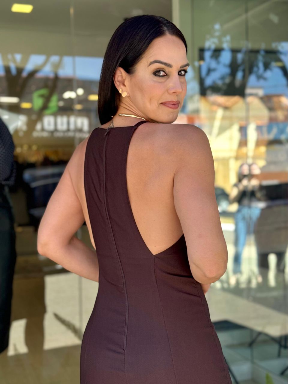 Vestido Midi Genebra Coffee