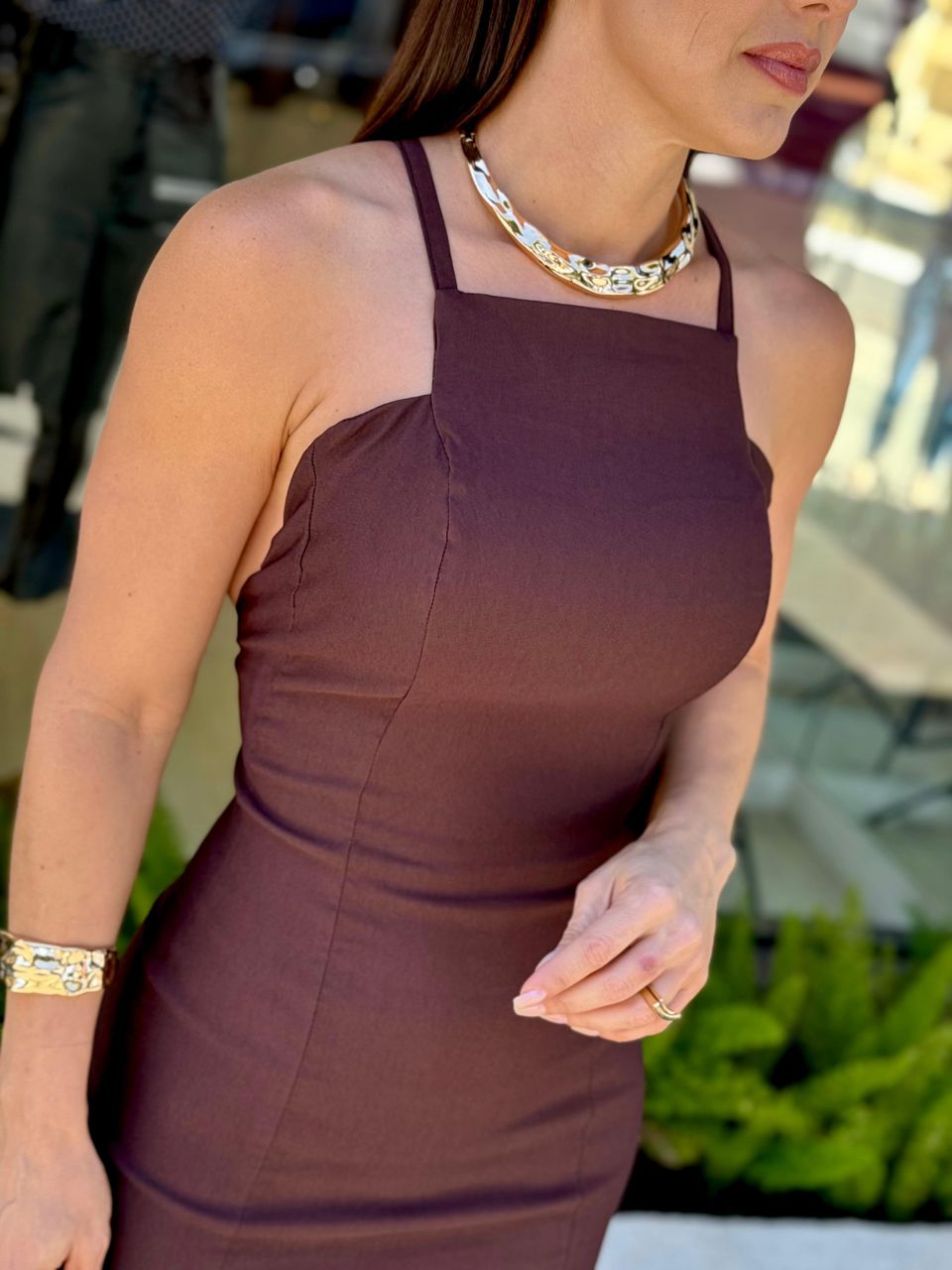 Vestido Midi Genebra Coffee