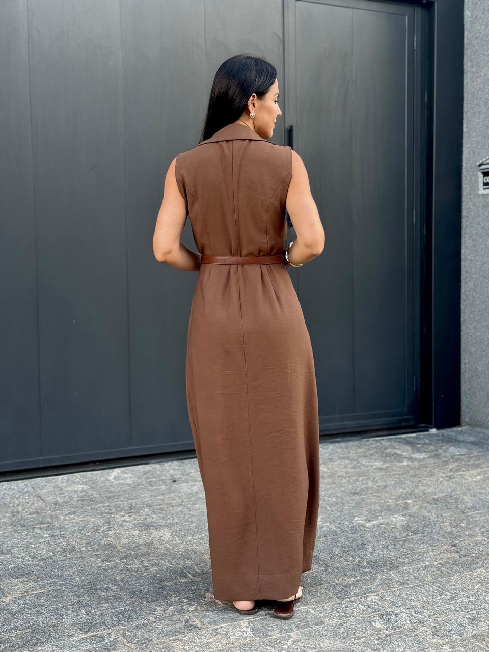 Vestido Longo Iara Chocolate