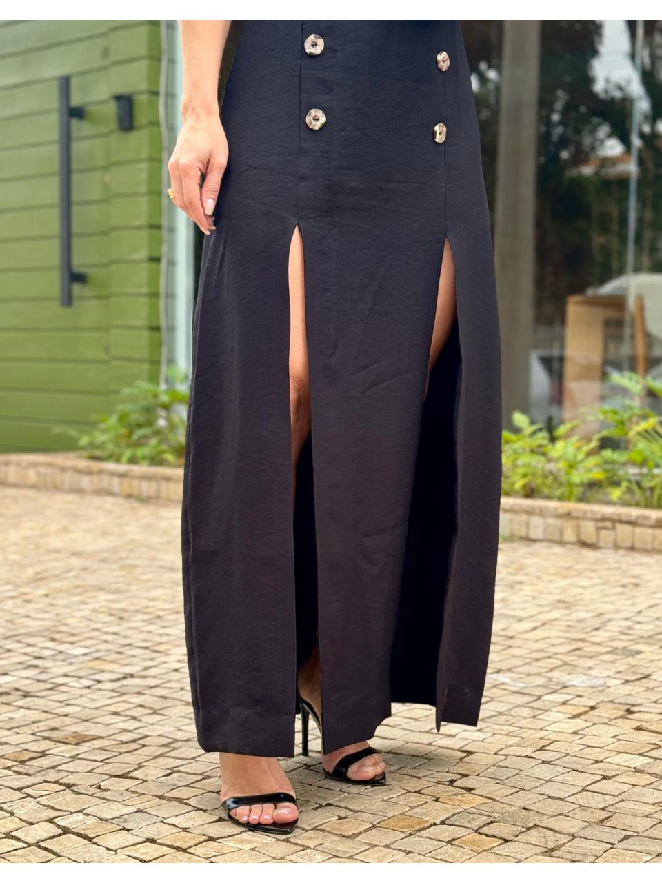 Vestido Longo Preto Iara 