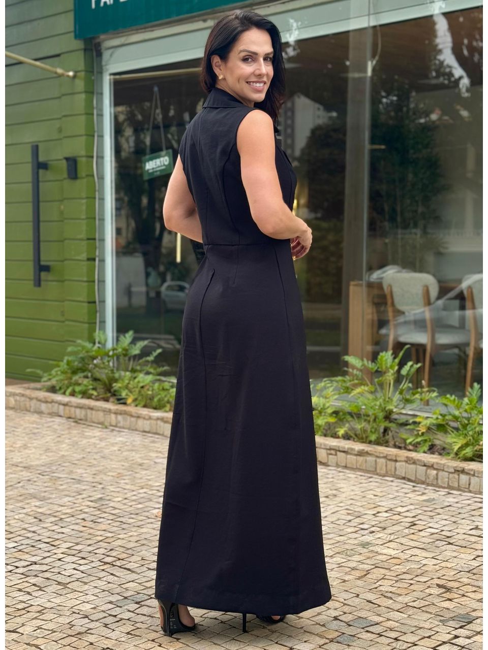 Vestido Longo Preto Iara 