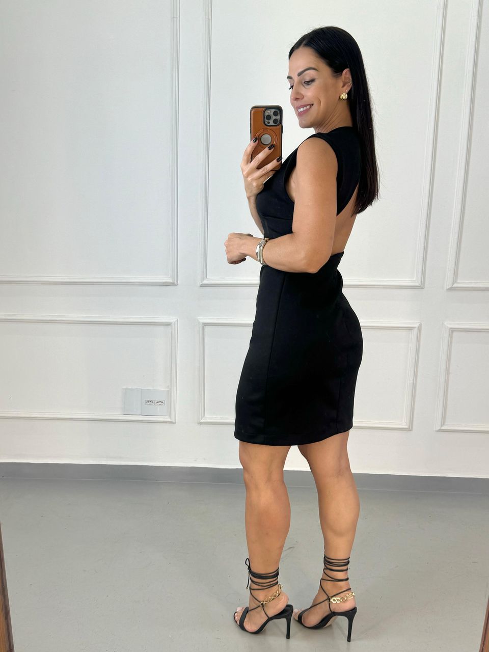 Vestido Neoprene Pietra Preto