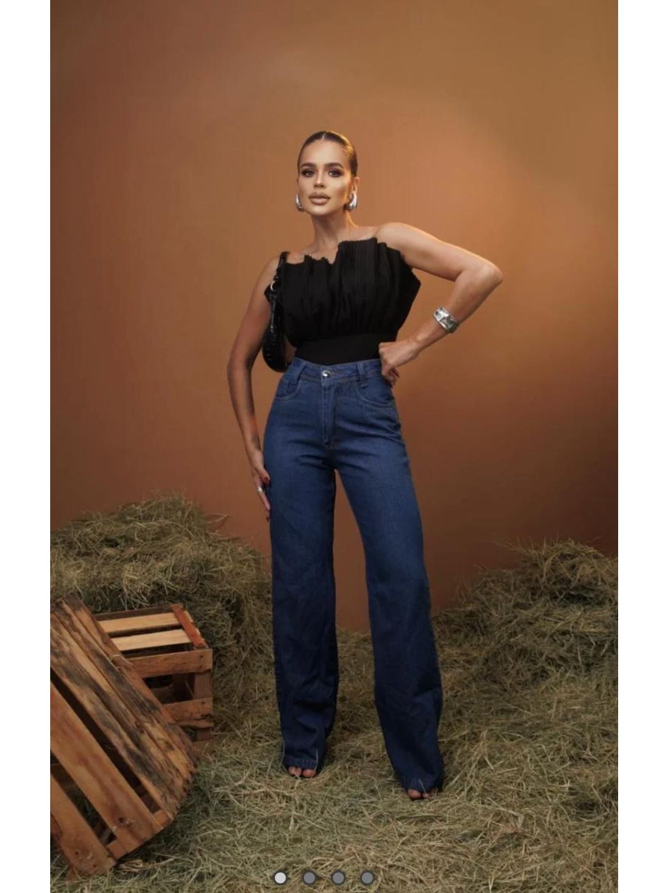 Calça Wide Leg 