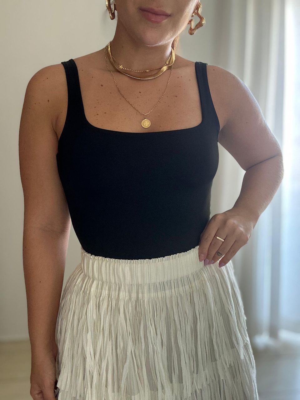 Body Alice Decote nas Costas Preta - BRUVI