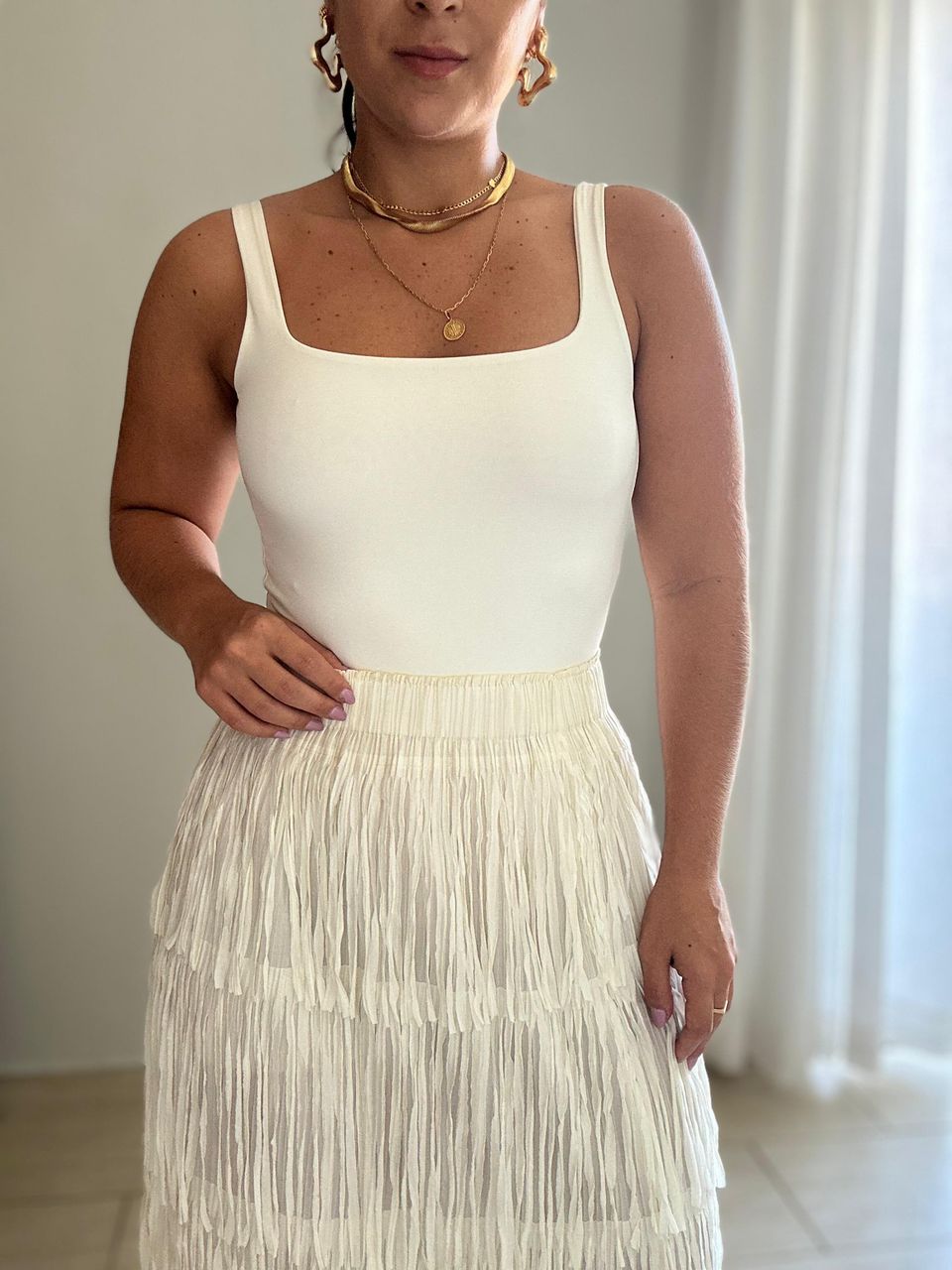 Body Alice Decote nas Costas Branca - BRUVI