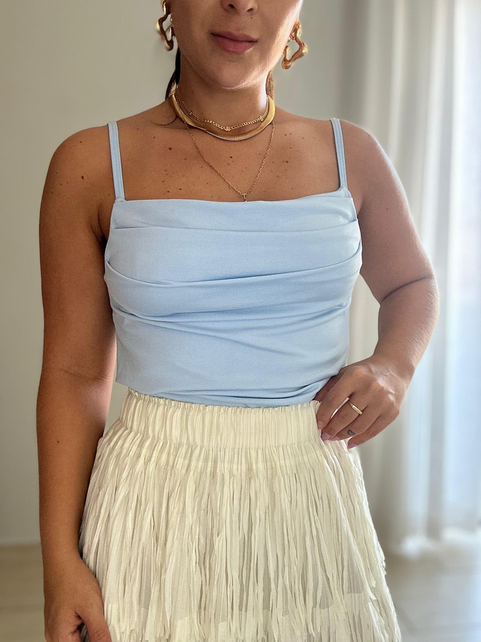 Body Mirella Azul Bebê - BRUVI