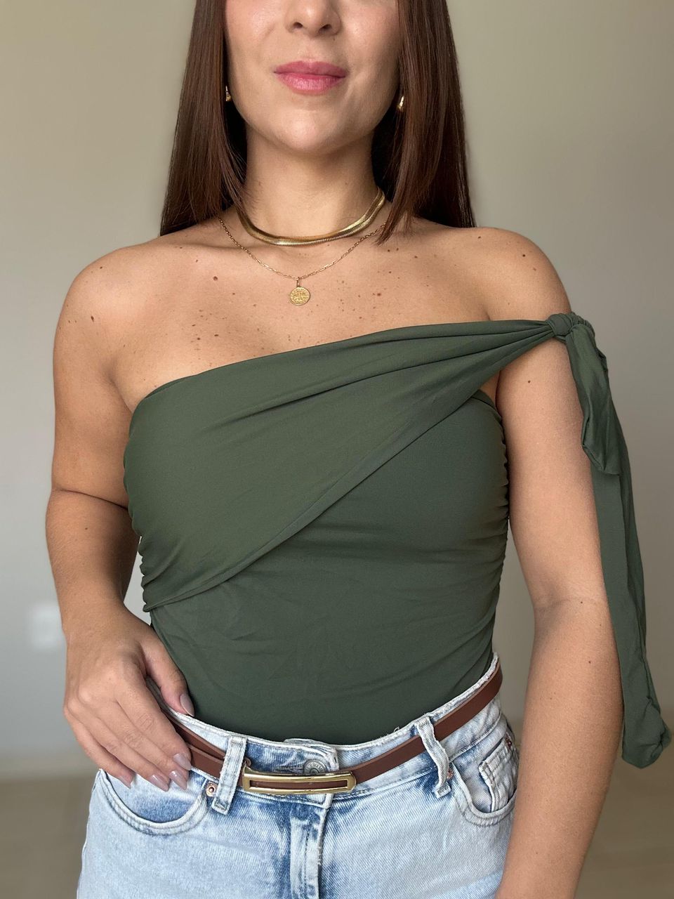 Blusa Julia de Nó Verde Militar - BRUVI