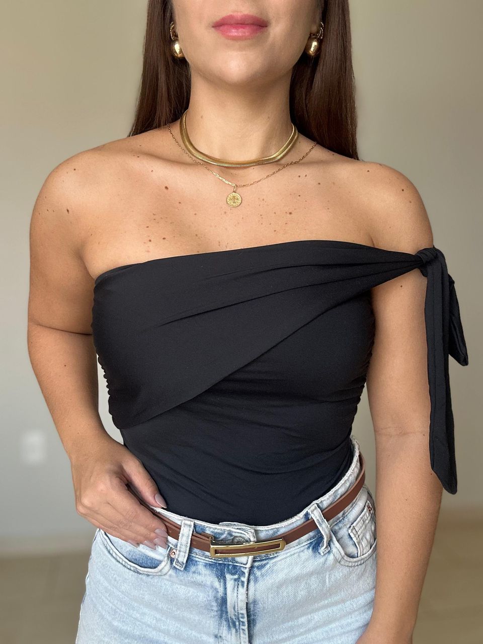 Blusa Julia de Nó Preto - BRUVI