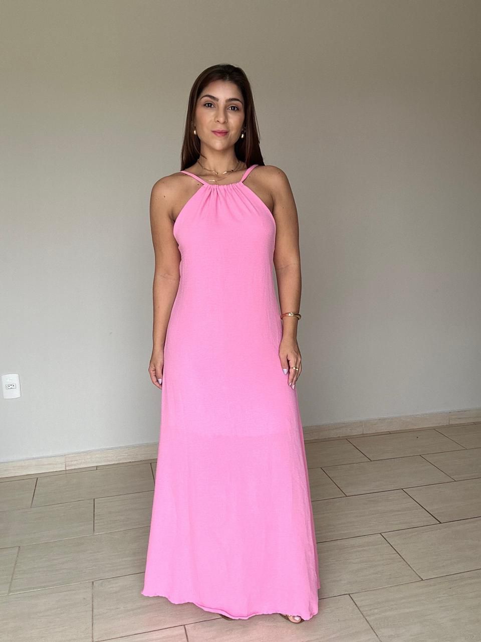 Vestido Veronica Rosa - BRUVI