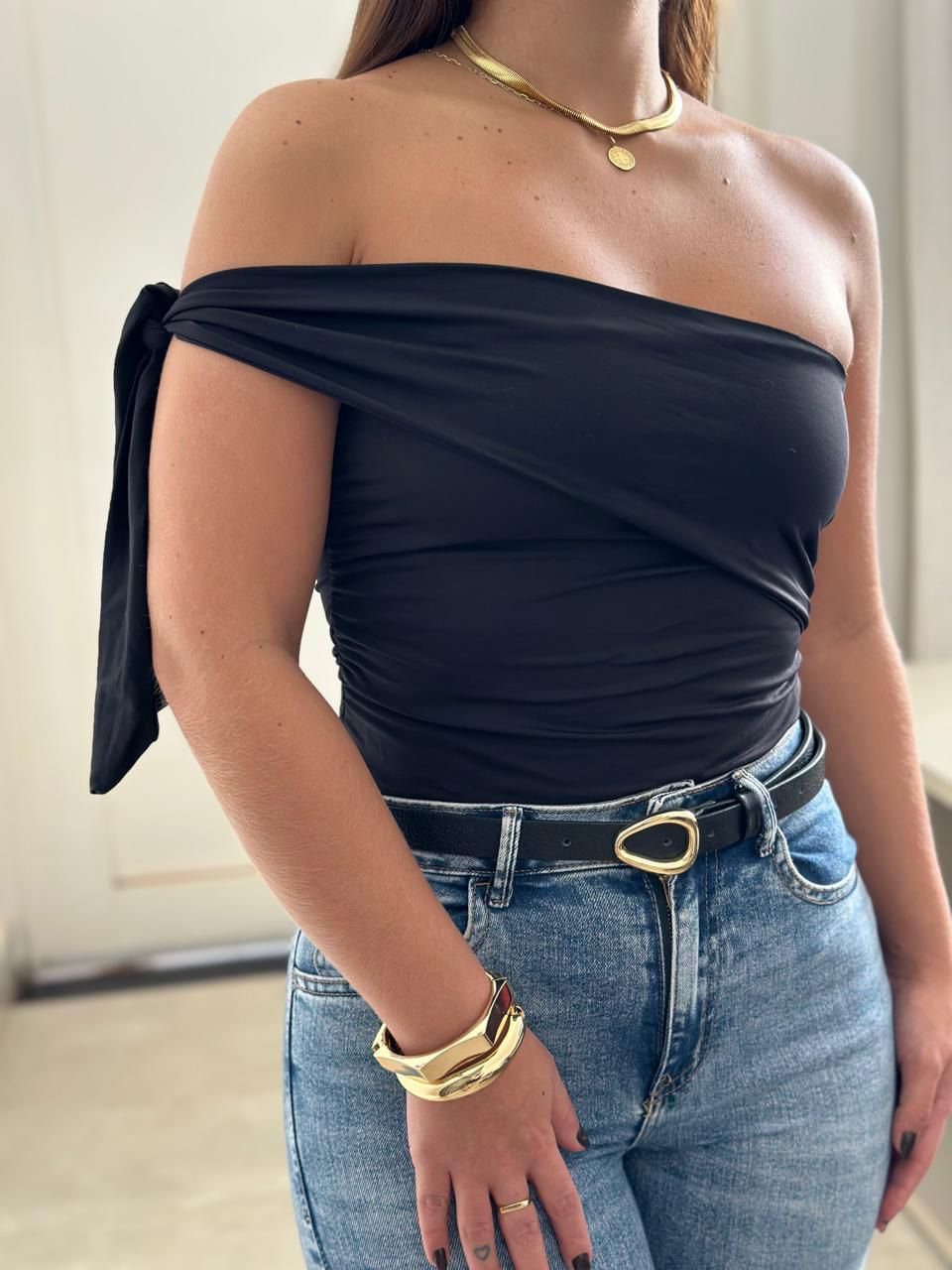 Blusa Julia de Nó Preto - BRUVI