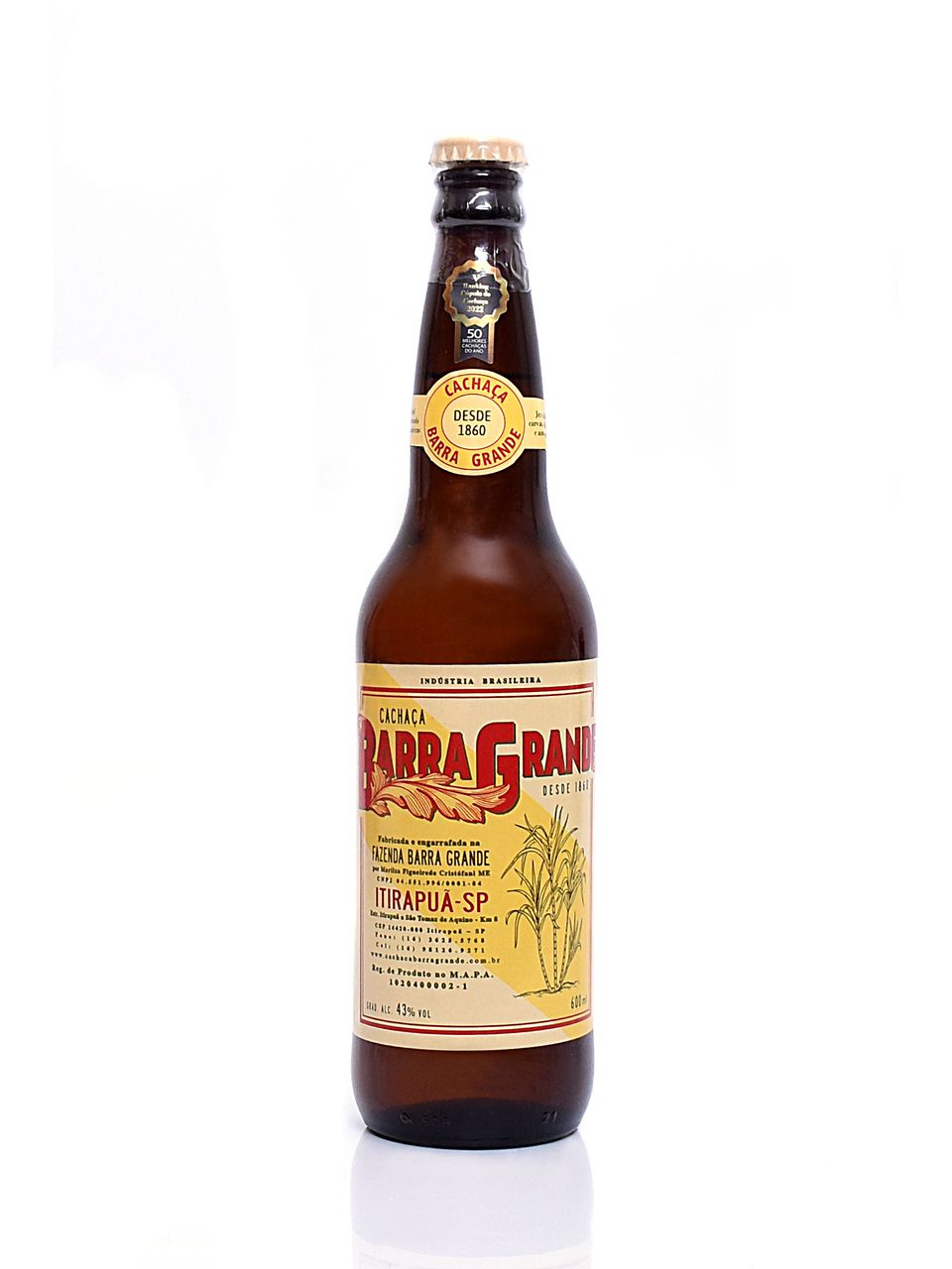 Cachaça Barra Grande Retrô 600ml