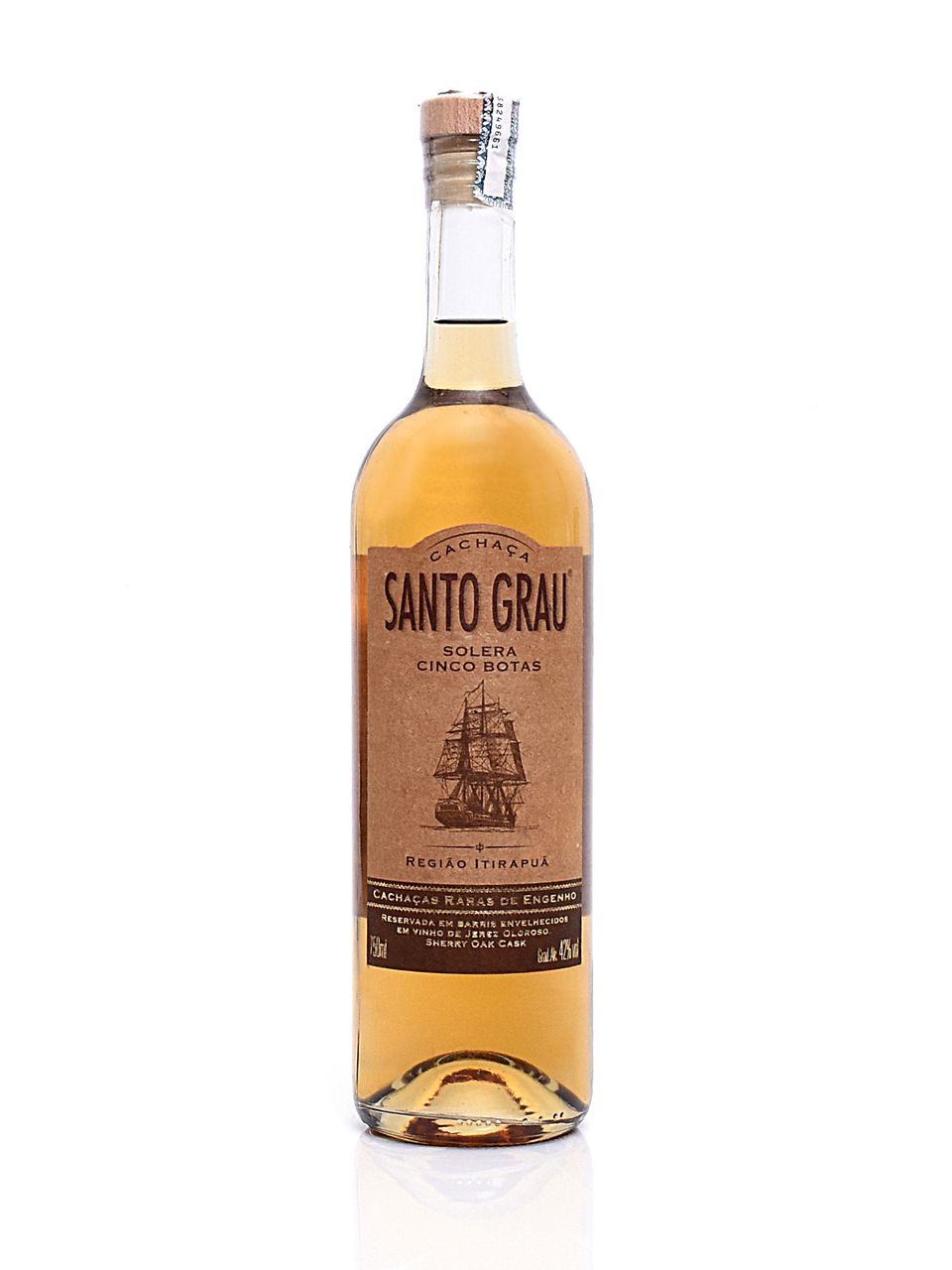 Cachaça Santo Grau Solera Cinco Botas 750ml