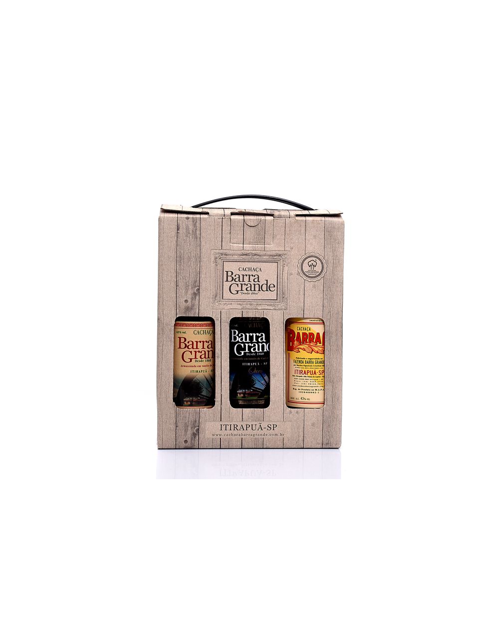 Kit Cachaças Barra Grande 3 garrafas 250ml