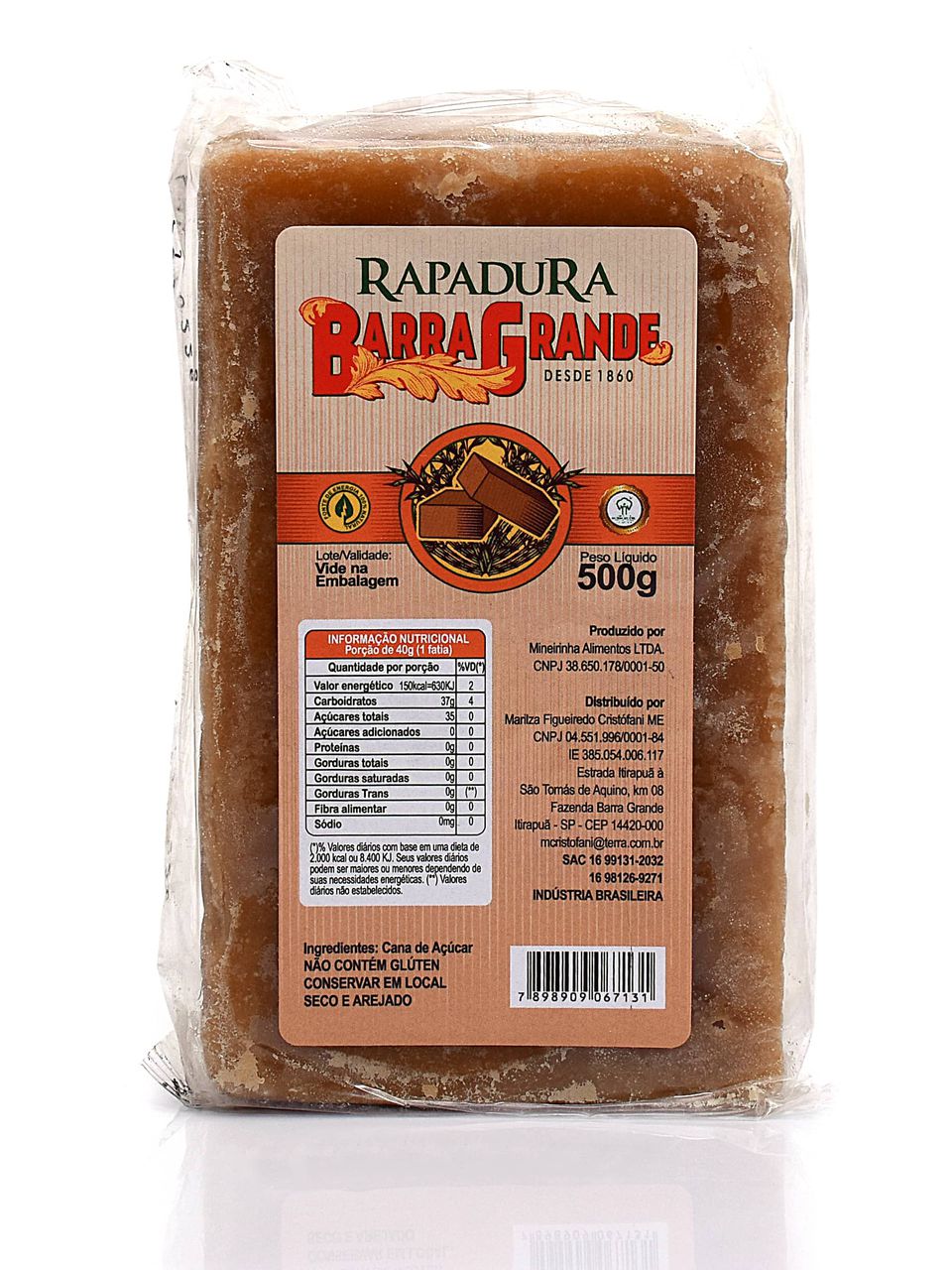 Rapadura Pura Tradicional 500gr