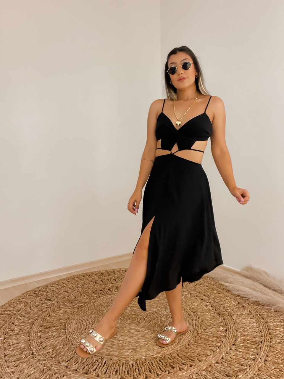 Vestido Lorraine Preto