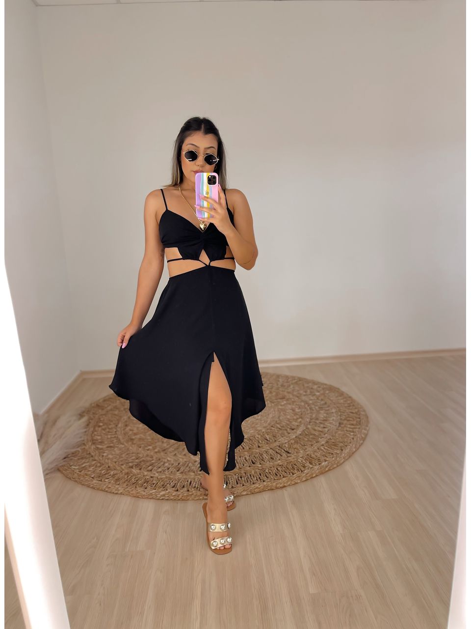Vestido Lorraine Preto