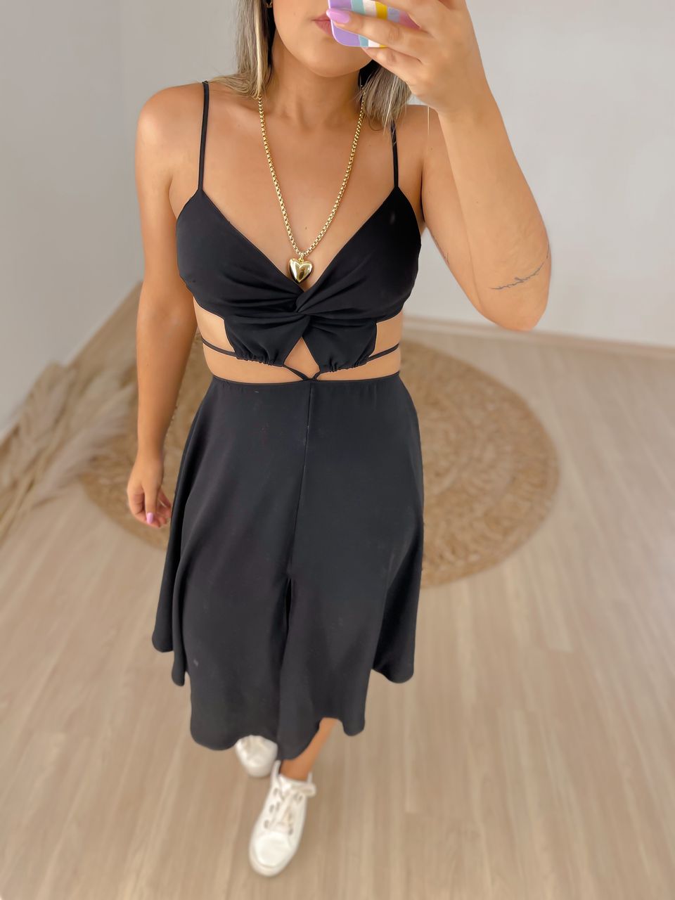 Vestido Lorraine Preto