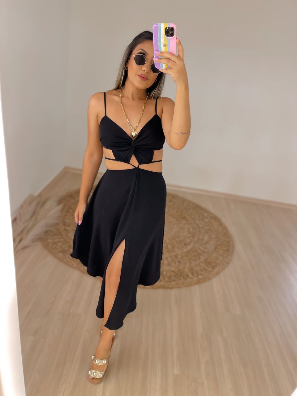 Vestido Lorraine Preto