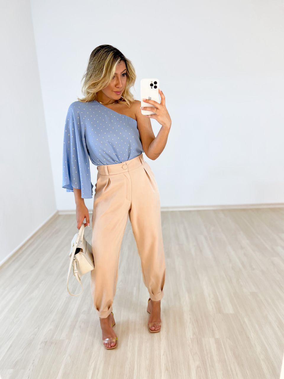 BLUSA CF NULA MANGA LUZ AZUL