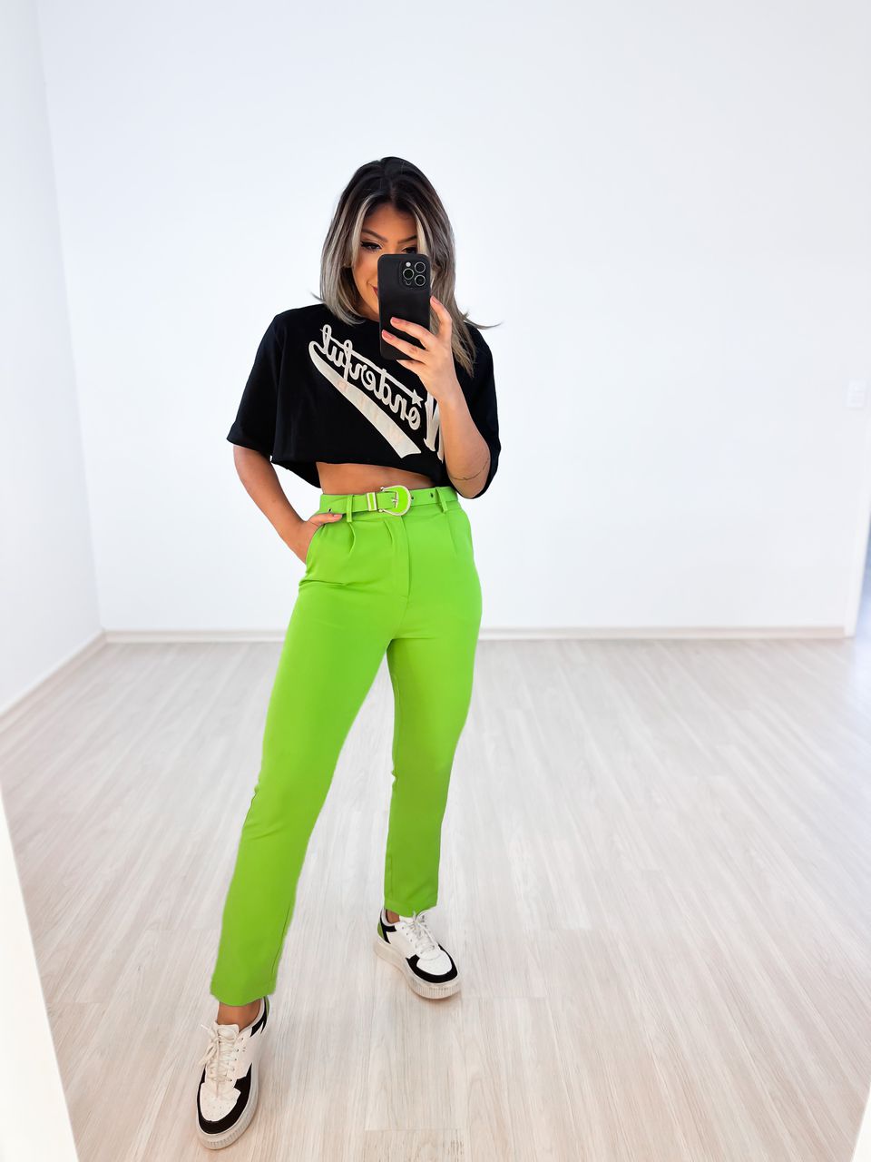 CALÇA SILVIA Verde Claro