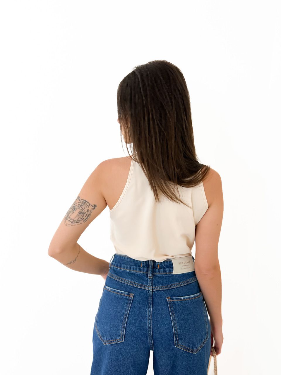 CALÇA ELSA PANTALONA JEANS ESCURO