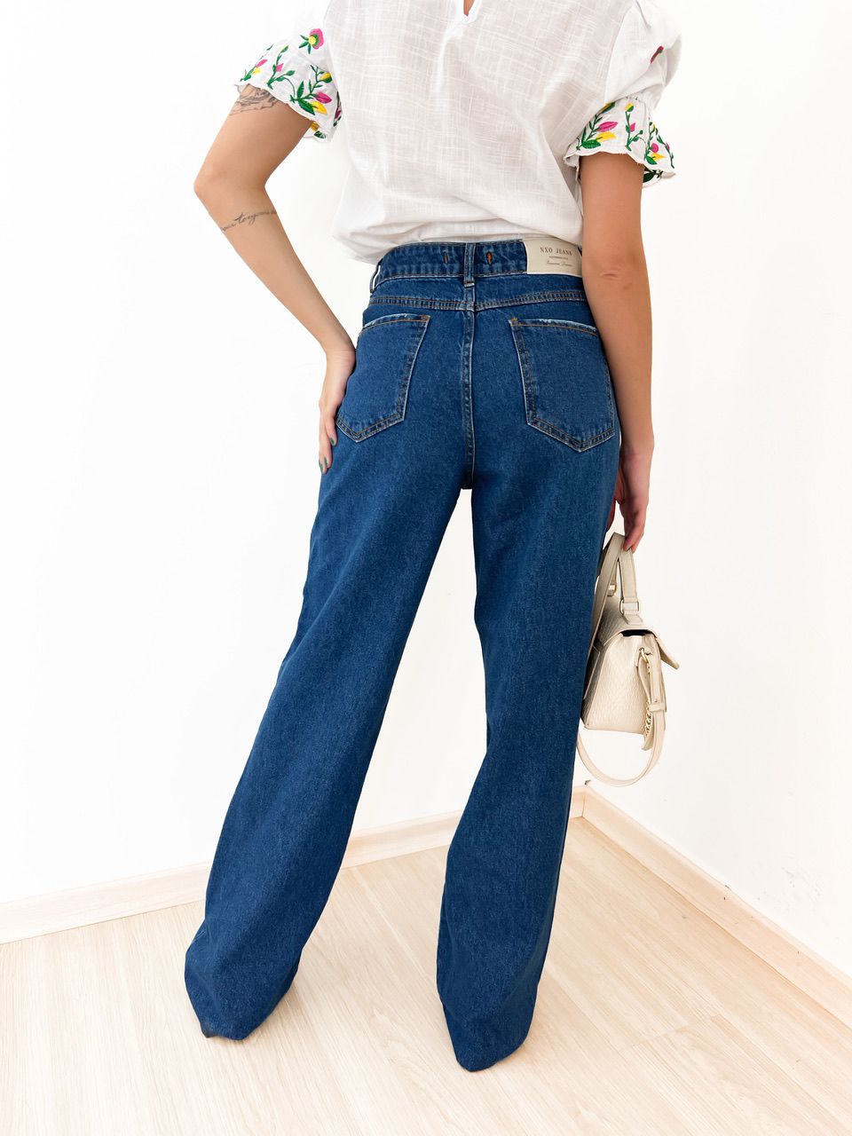 CALÇA ELSA PANTALONA JEANS ESCURO