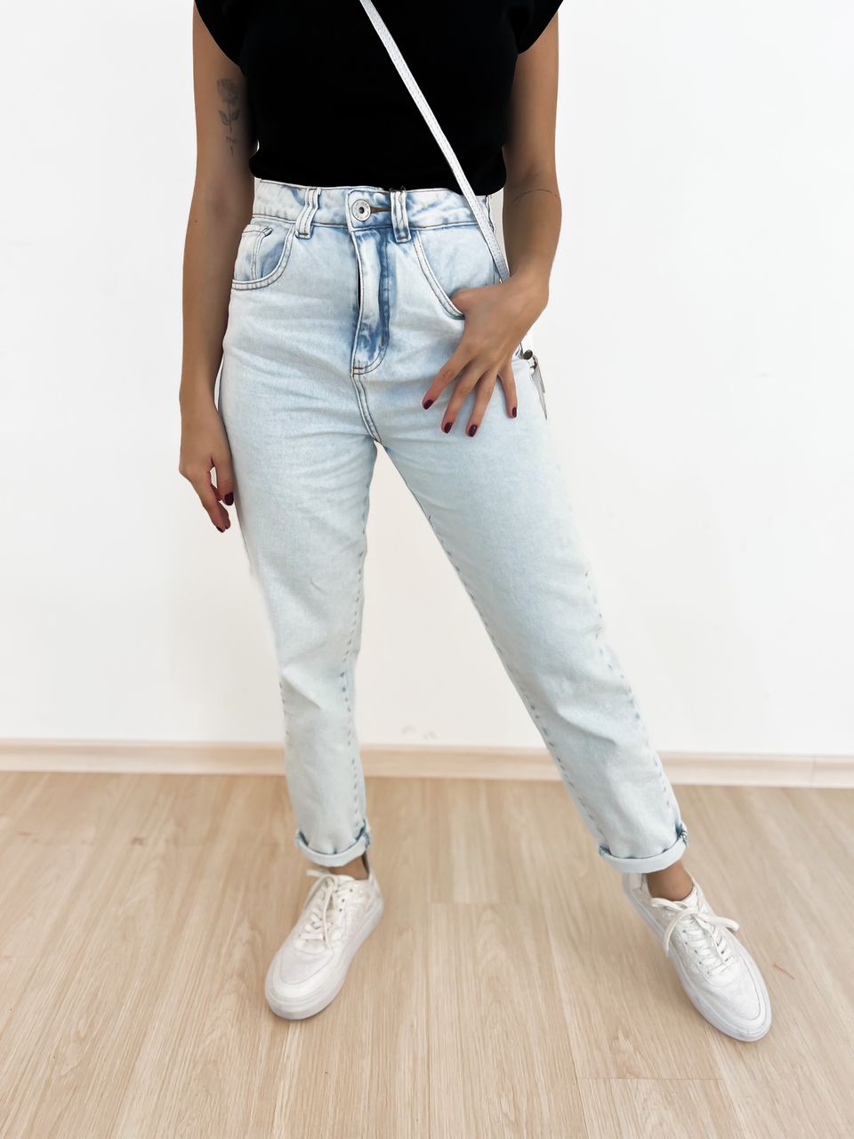 CALÇA VERONICA JEANS CLARO - 0043040071 - CAROLLA FERRARO