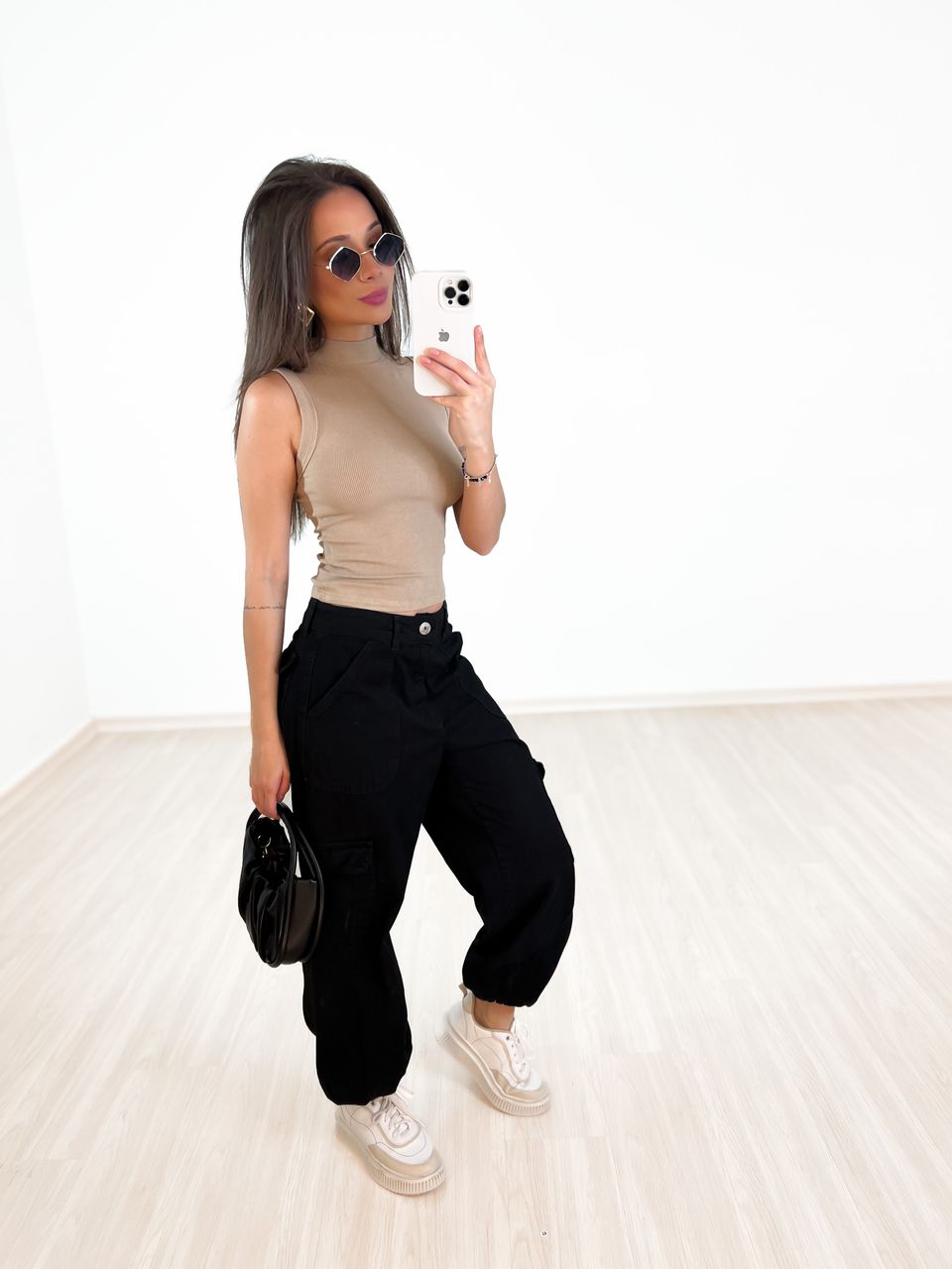 CALÇA CARGO BEATRIZ Preta