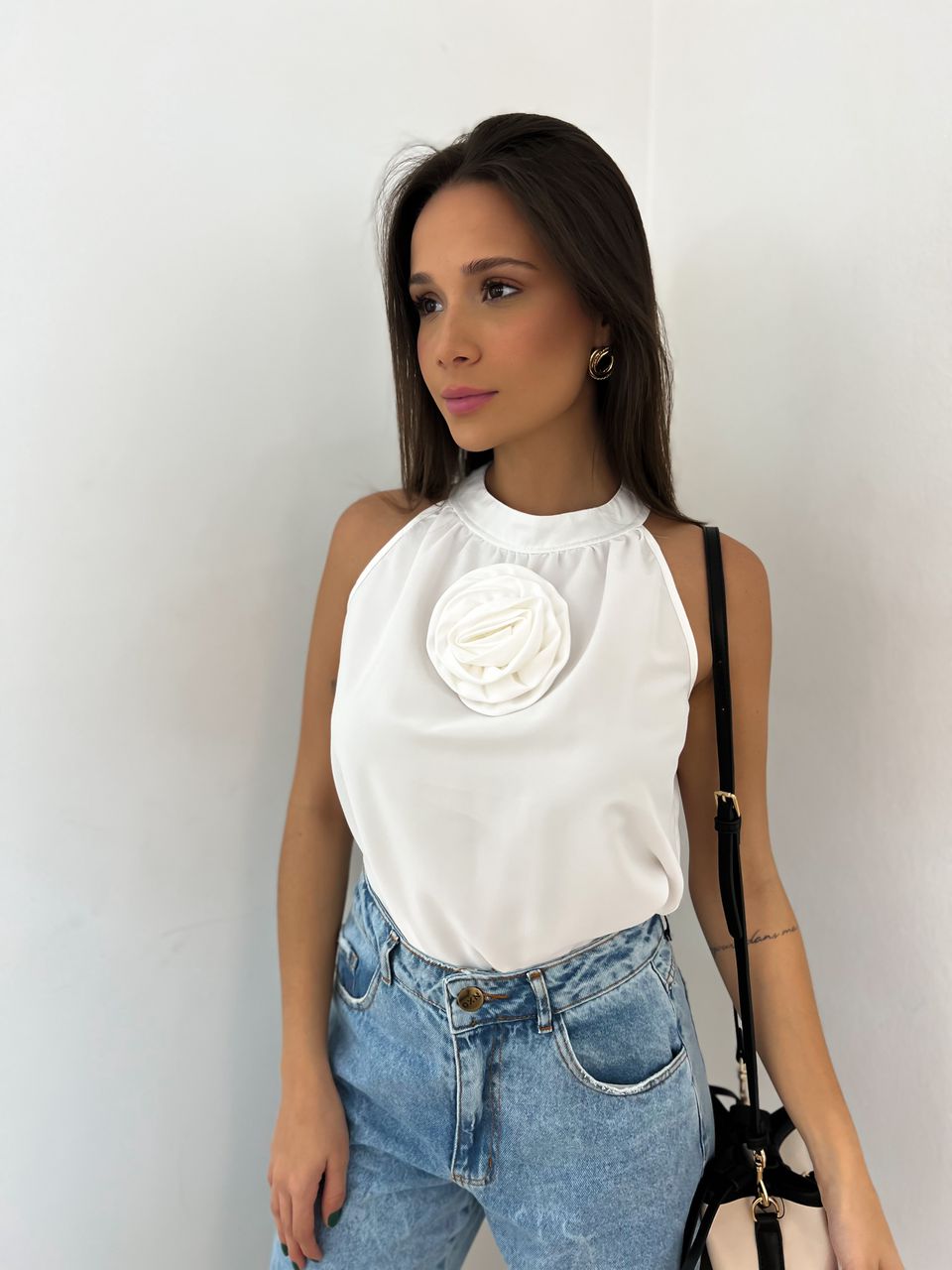 BLUSA MIA FLOR OFF - 0042660048 - CAROLLA FERRARO