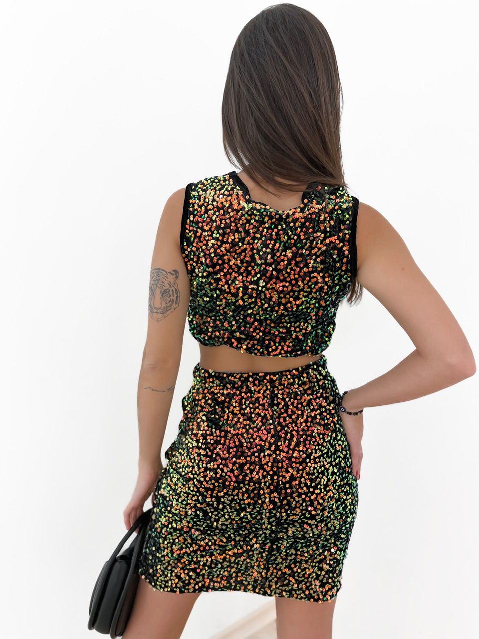 CONJUNTO SELENA PAETÊ colors