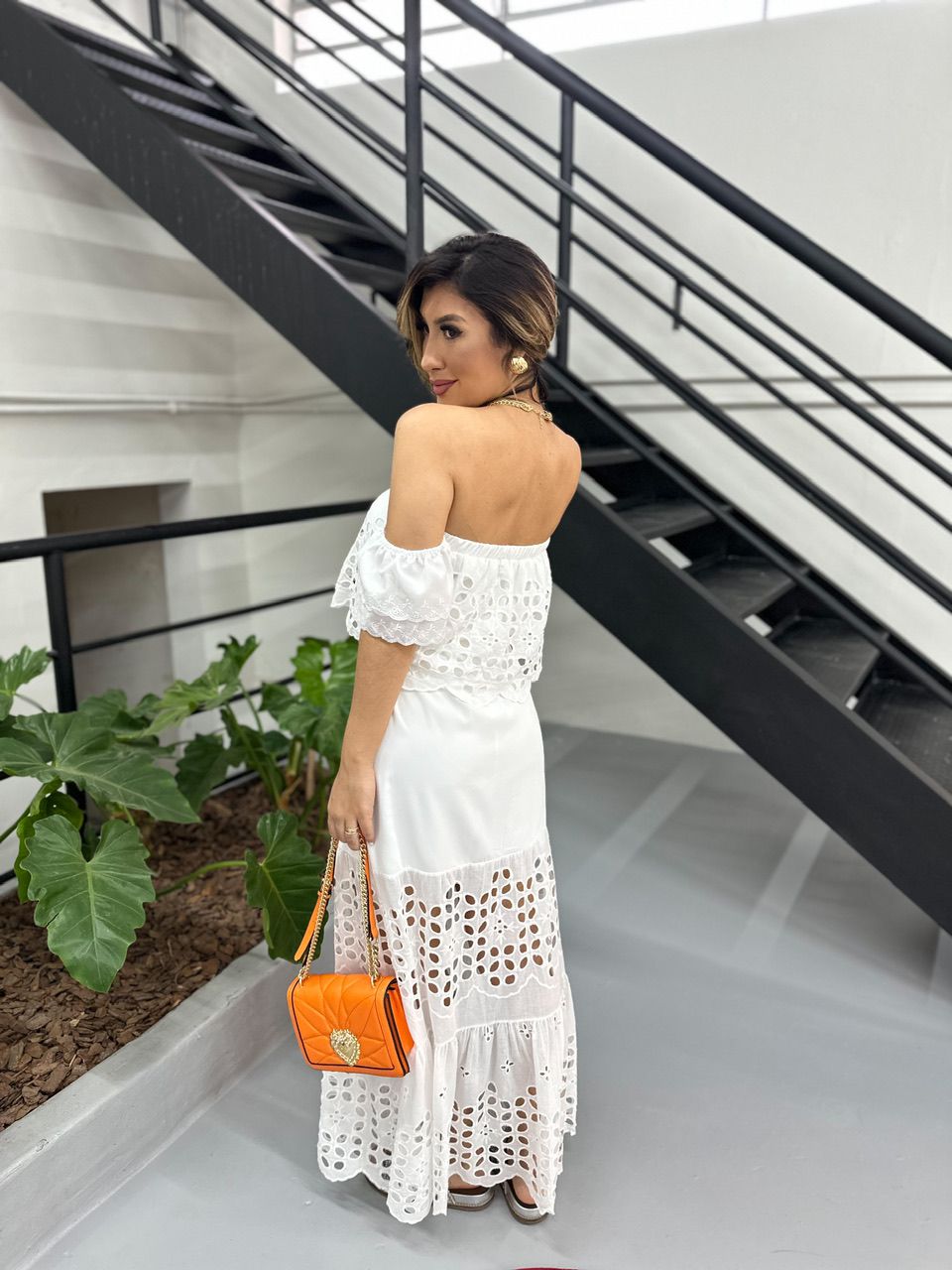 CONJUNTO SAIA RENDA MIDI OFF