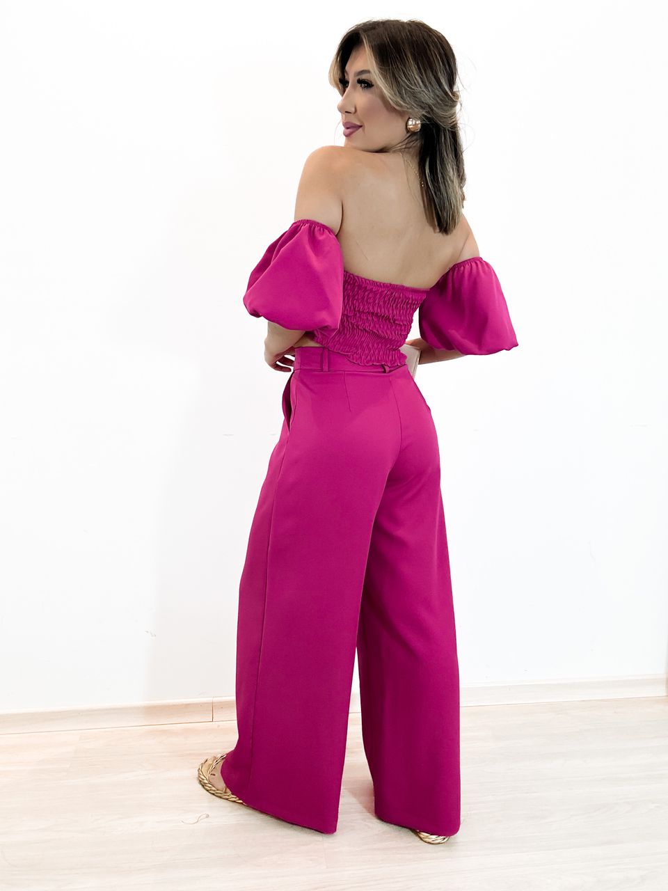 CONJUNTO FLOR CROPPED Pink