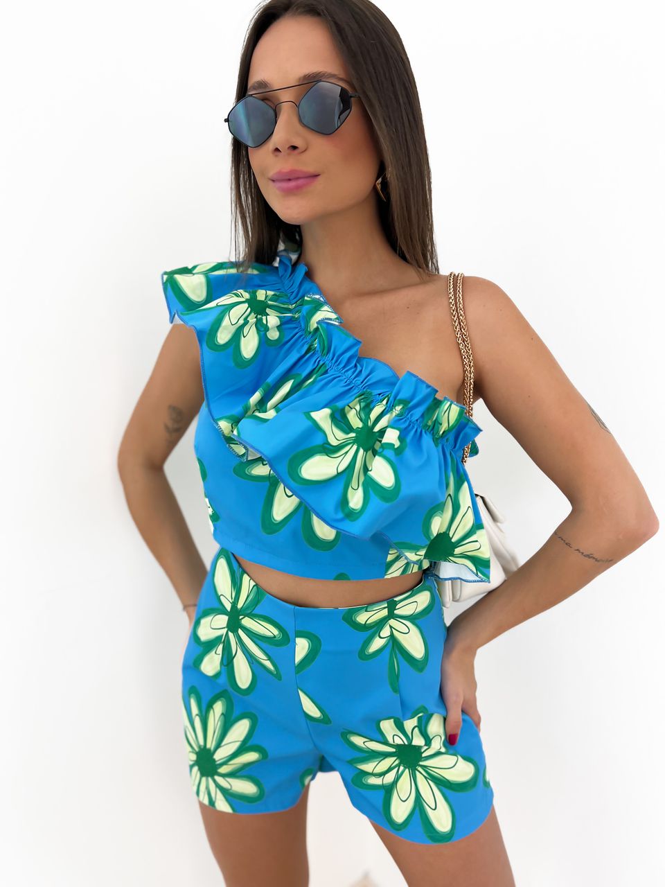 CONJUNTO YASMIN FLORAL azul - 0041890109 - CAROLLA FERRARO