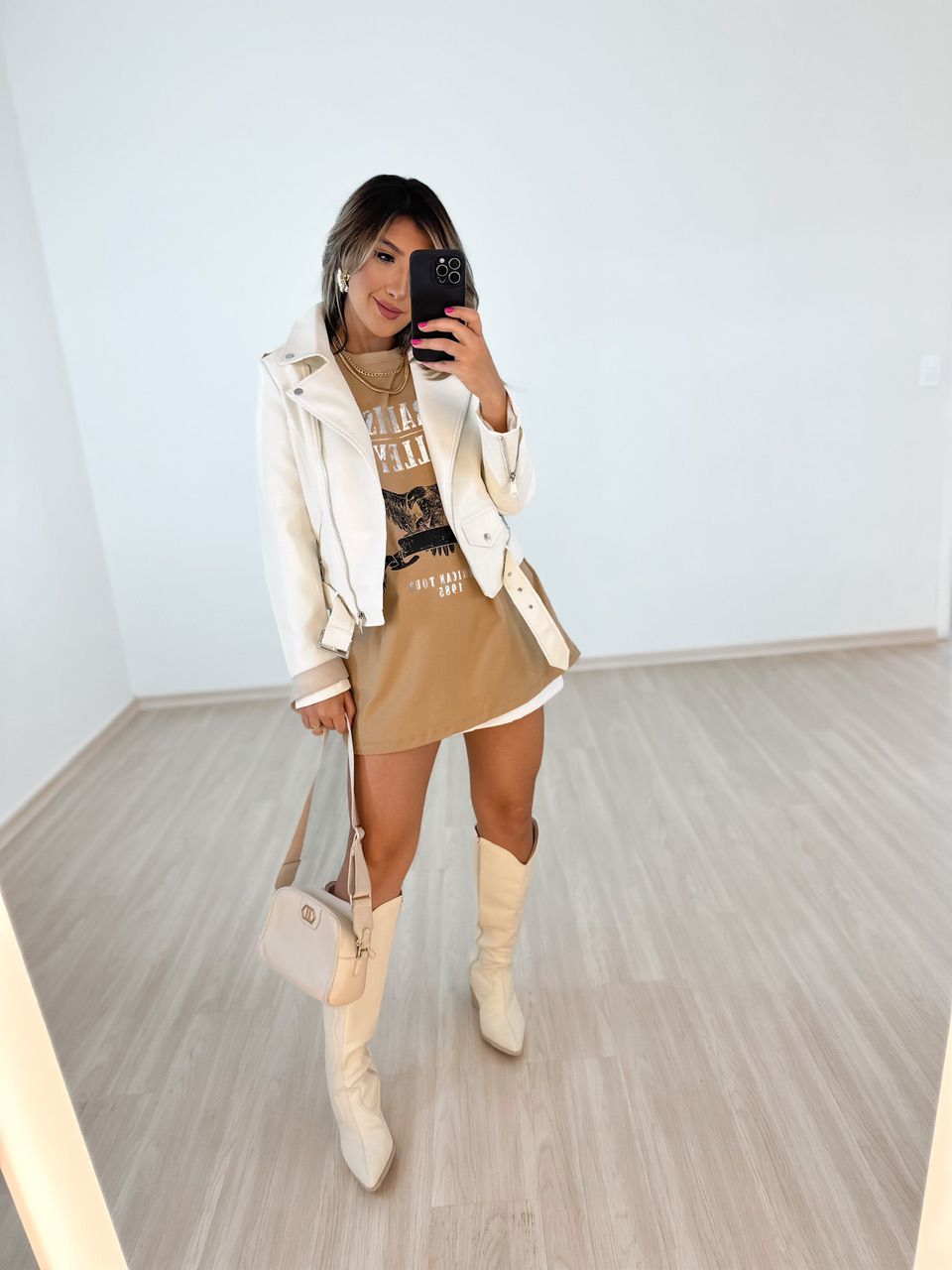 JAQUETA MALU COURO FAKE off